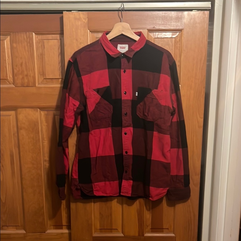 Levi’s Red and Black Plaid Shirt